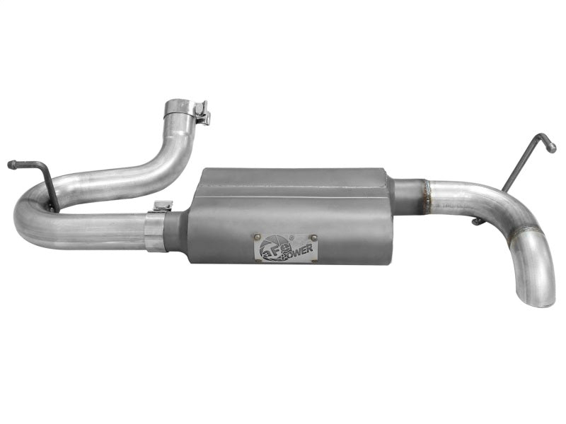 aFe Scorpion 2-1/2in Aluminized Steel Axle-Back Exhaust System: Jeep Wrang 49-08046 Photo - Unmounted