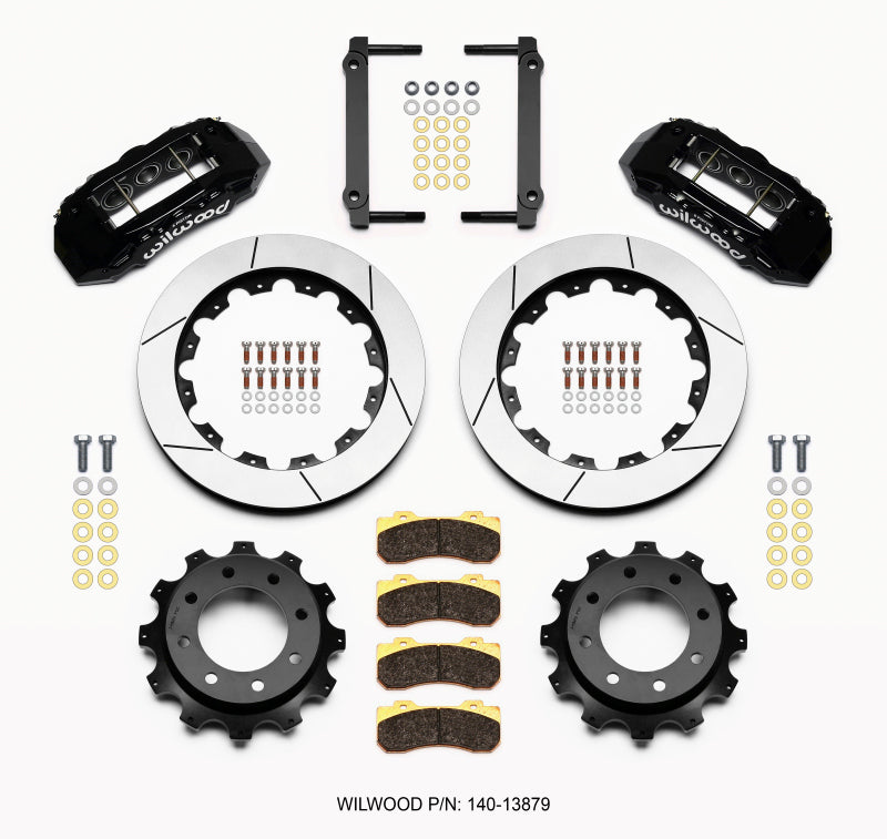 Wilwood TX6R Rear Kit 16.00in Black 1999-2010 GM Trk 2500 HD 4.84 Cntr 140-13879 140-13879 Photo - Primary