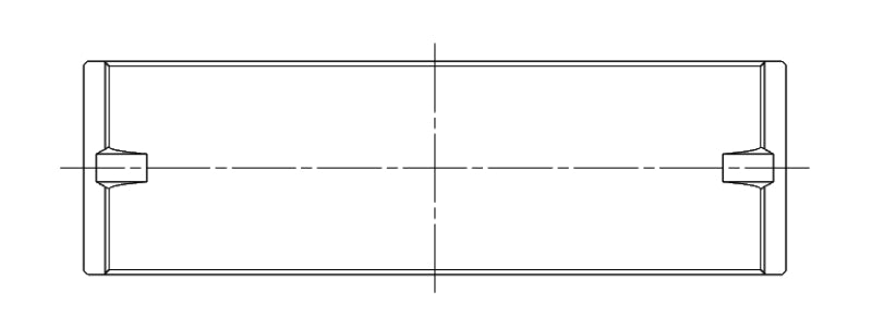 ACL Nissan MR16DDT 1.6L Inline 4 Turbo Engine Crankshaft Main Bearing Set 5M2905H-.25 5M2905H-.25 Technical Drawing