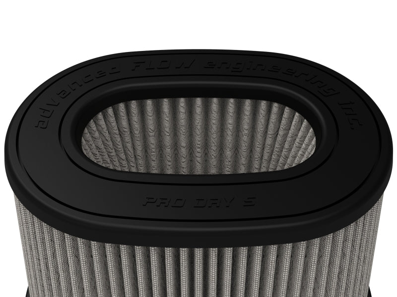 aFe Momentum Pro DRY S Univ Air Filter 6-3/4 x 4-3/4in F x 8-1/4 x 6-1/4in B x 7-1/4 x 5in T x 6in H 20-91207D 20-91207D Photo - Close Up