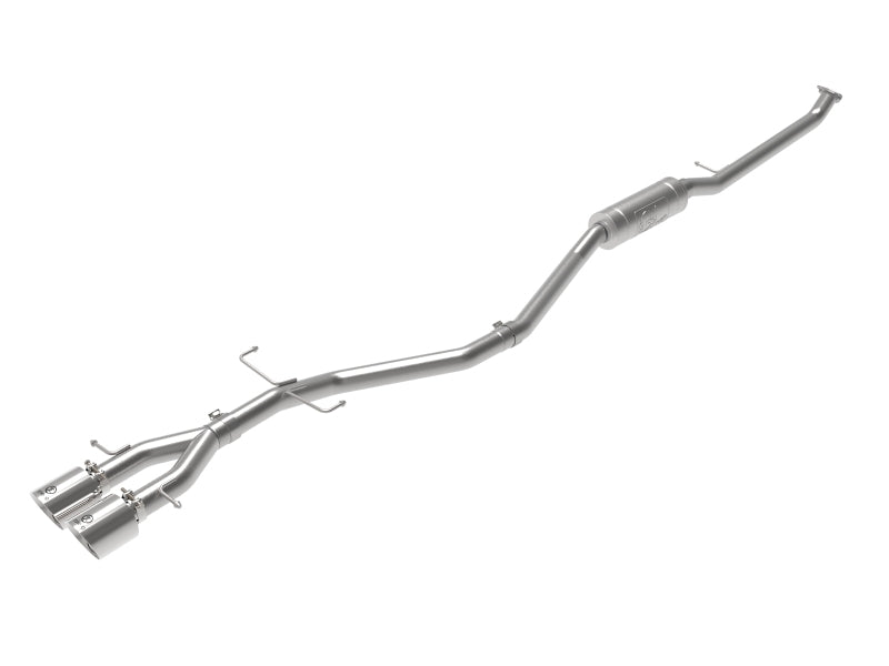 aFe Takeda 2.5in 304SS Cat-Back Exhaust System 17-20 Honda Civic SI Coupe L4-1.5L (t) - Polished Tip 49-36620-P 49-36620-P Photo - Primary