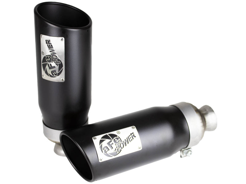 aFe MACH Force-XP 4-1/2in Steel OE Replacement Exhaust Tips - 2021+ Dodge Ram (5.7L V8) - Black 49C42073-B 49C42073-B Photo - Primary