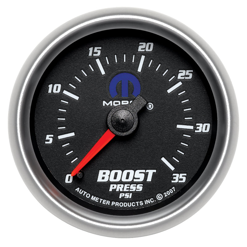 AutoMeter Gauge Boost 2-1/16in. 35PSI Mechanical Black Mopar 880011 880011 Photo - Primary