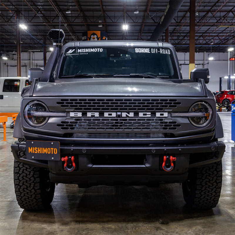 Mishimoto 2021+ Ford Bronco Modular Bumper License Plate Relocation MMLP-BR-21M MMLP-BR-21M Photo - Mounted