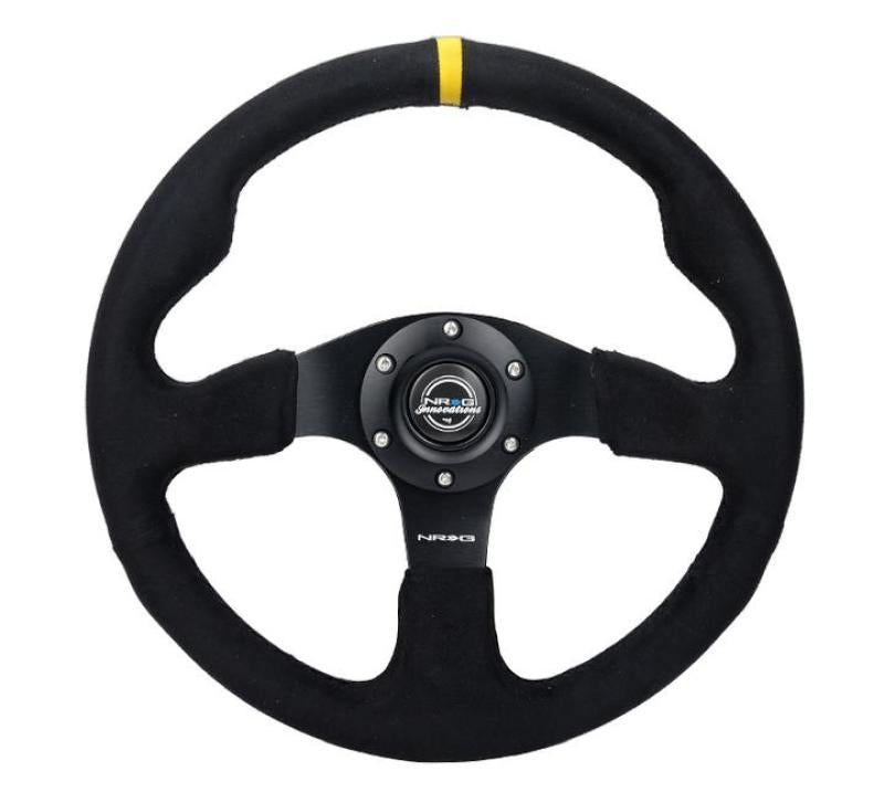 NRG Reinforced Steering Wheel (320mm) Alcantara Steering Wheel w/ Black Stitching RST-012SA RST-012SA User 1