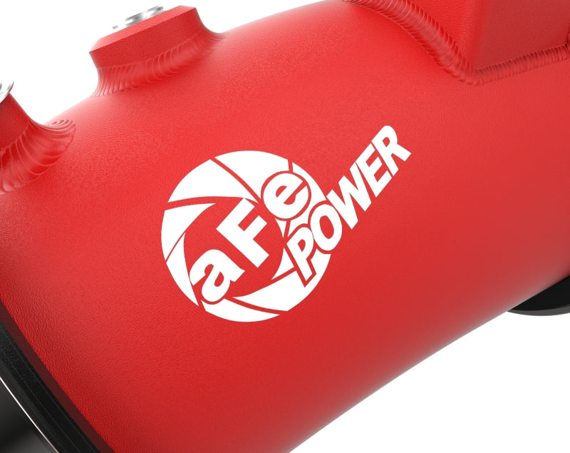 aFe BladeRunner 22-23 Kia Stinger L4-2.5L (t) Aluminum Hot and Cold Charge Pipe Kit - Red 46-20694-R 46-20694-R Photo - Close Up