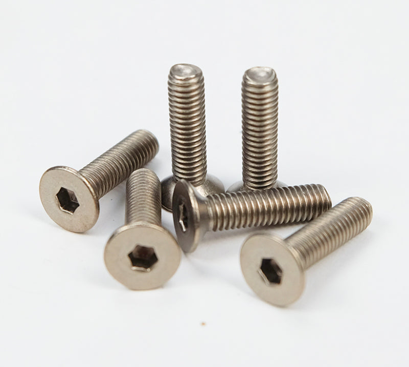 NRG Titanium Silver Steering Wheel Screw Kit Upgrade- Conical SWS-100TI SWS-100TI Photo - Primary