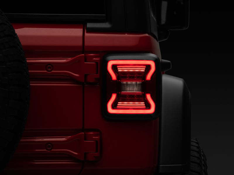 Raxiom 18-22 Jeep Wrangler JL LED Tail Lights- Black Housing - Red Lens J132754-JL J132754-JL Photo - Close Up