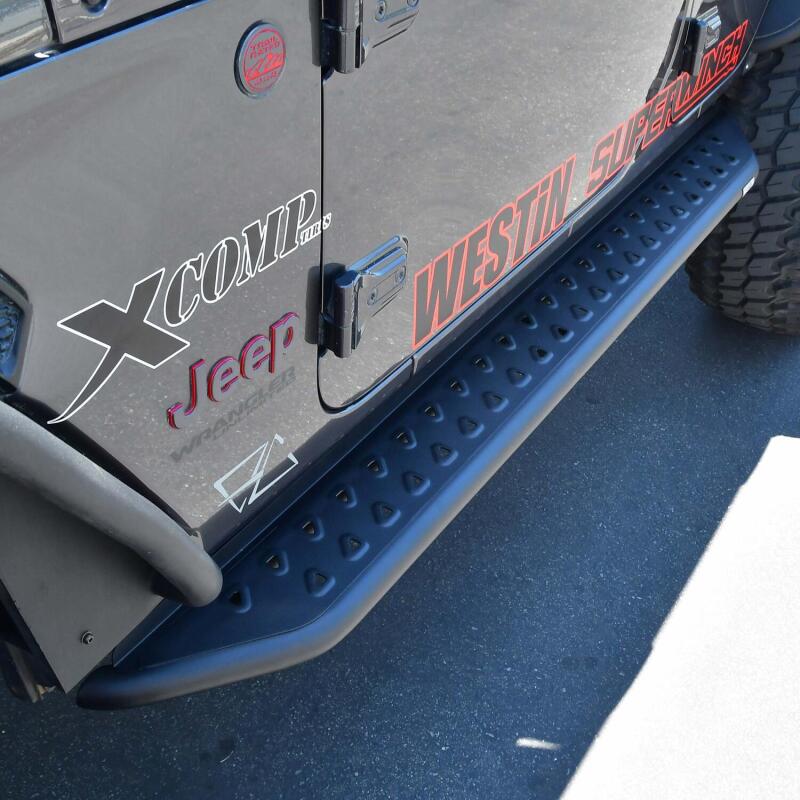 Westin 18-24 Jeep Wrangler (JL) Unlimited 4DR Outlaw Running Board 28-34065 28-34065 Photo - Mounted