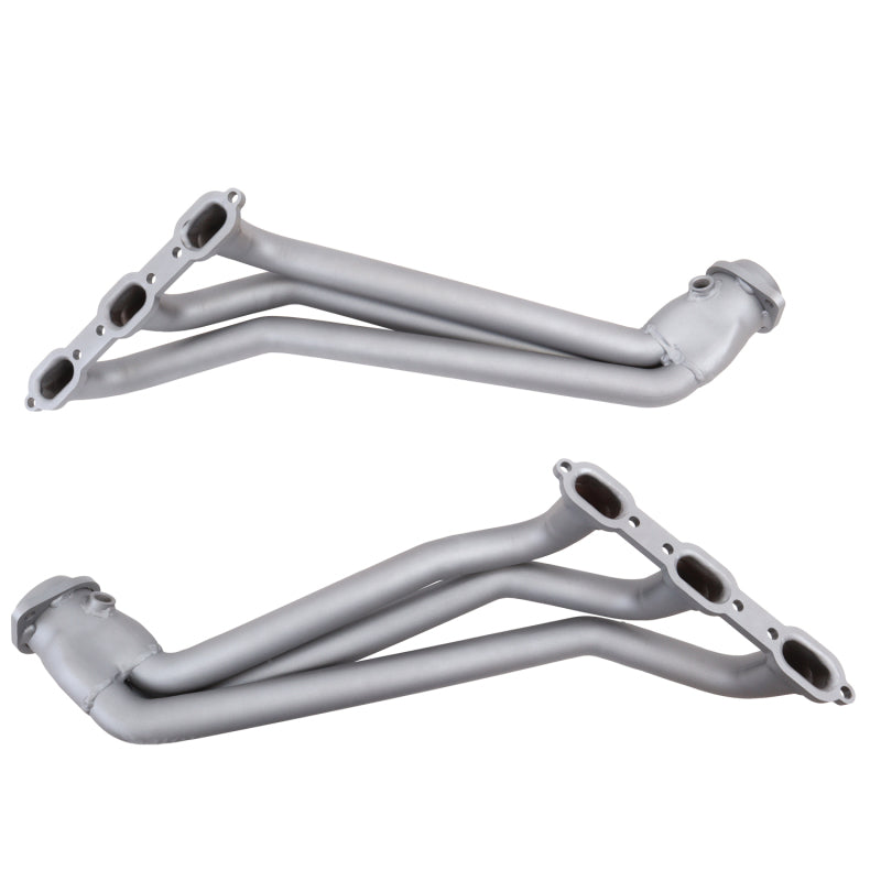 BBK 05-10 Dodge Challenger V6 Long Tube Exhaust Headers And Y Pipe And Converters - 1-5/8 Chrome 4055 4055 Photo - Unmounted