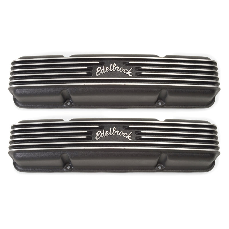Edelbrock Valve Cover Classic Series Chevrolet 1959-1986 262-400 CI V8 Black 41453 41453 Photo - Primary