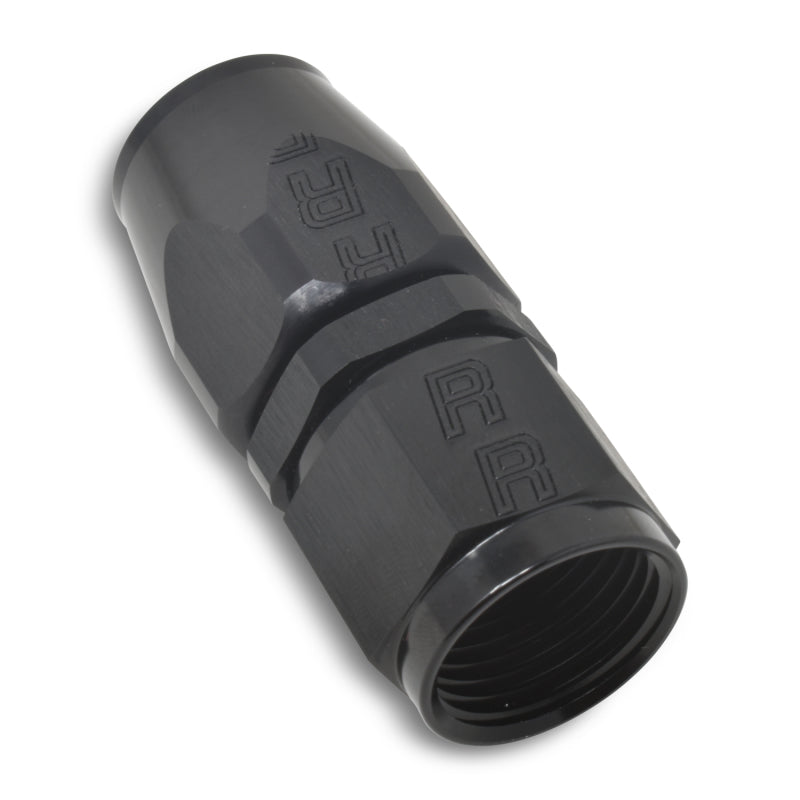 Russell Performance -8 AN Black Straight Full Flow Hose End 610035 610035 Photo - out of package