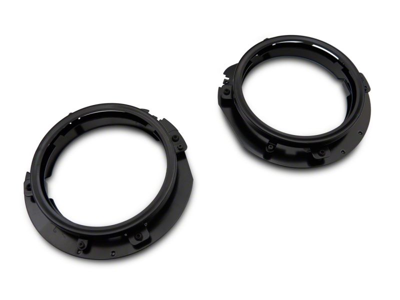 Raxiom 18-23 Jeep Wrangler JL 7-In Headlight Retro-Fit Kit w/ Harness- Blk Housing (Clear Lens) J137648 J137648 Photo - Close Up