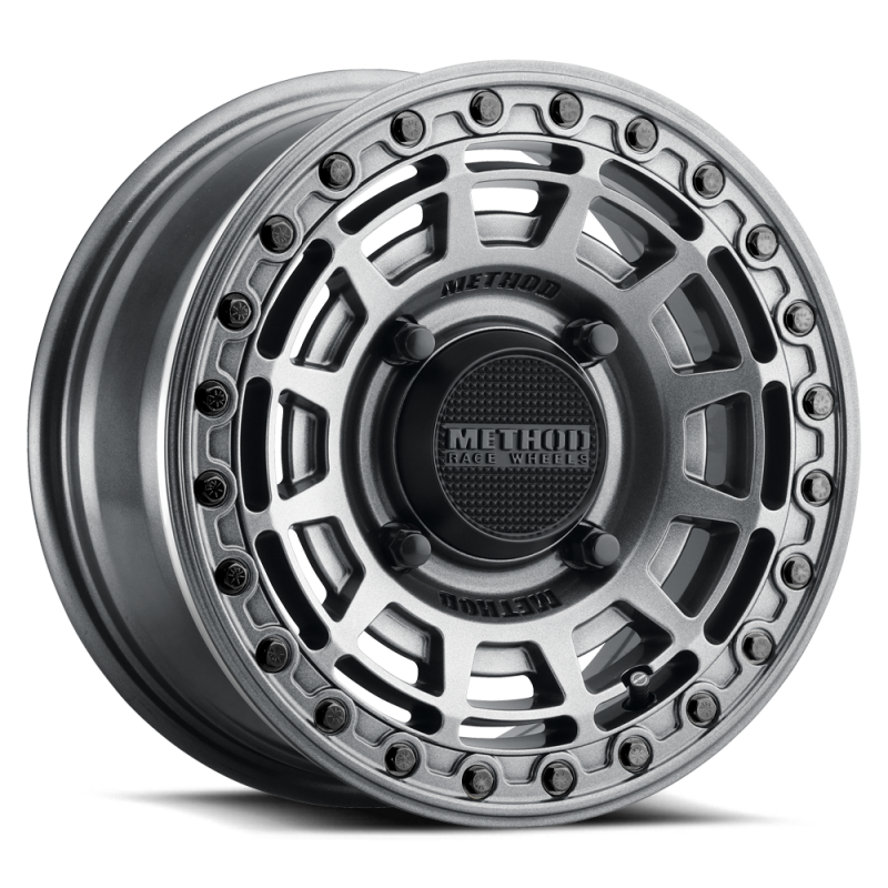 Method Wheels Method MR415 Beadlock 15x10 / 6+4/25mm Offset / 4x156 / 132 CB Graphite Wheel - Gloss Graphite Ring MR415510461264B MR415510461264B Photo - Primary