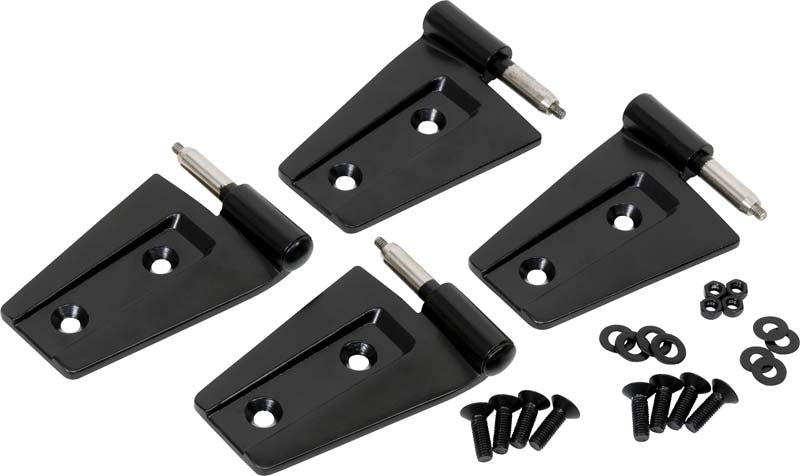 Kentrol 07-18 Jeep Wrangler JK Door Hinge Set 4 Pieces 2 Door - Powdercoat Black 50575 50575 Photo - Primary