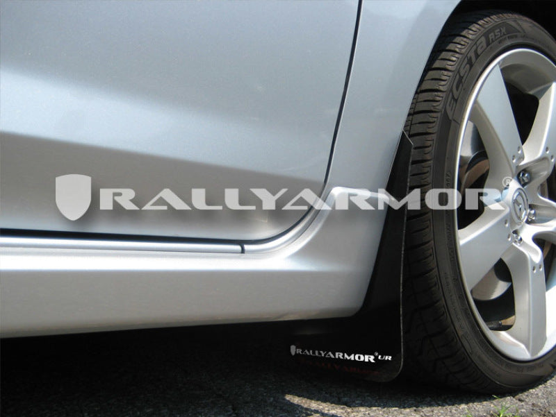 Rally Armor 04-09 Mazda3/Spd3 Mud flap White Logo MF9-UR-BLK/WH User 1