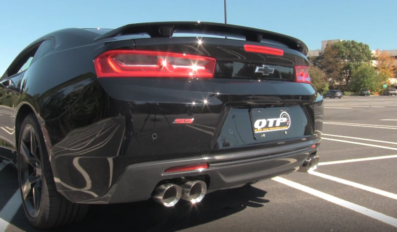 QTP 16-18 Chevrolet Camaro SS 6.2L 304SS Screamer Axle Back Exhaust w/4in Quad Tips 400117 400117 Photo - Primary