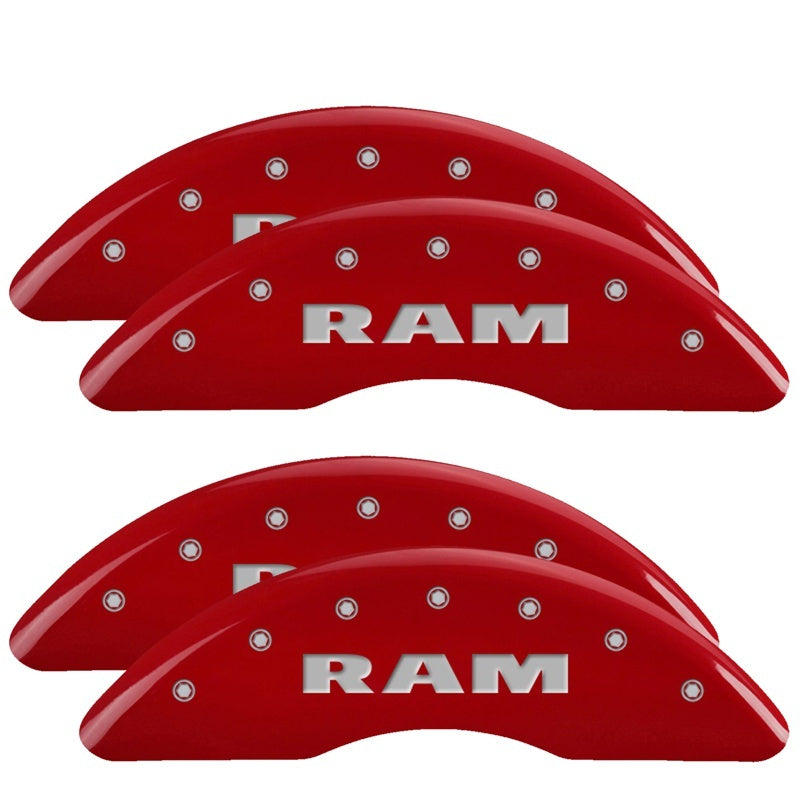 MGP 2019+ Ram 2500/3500 4 Caliper Covers Front & Rear - Red Finish W/MGP Logo 55007SRAMRD 55007SRAMRD Photo - Primary