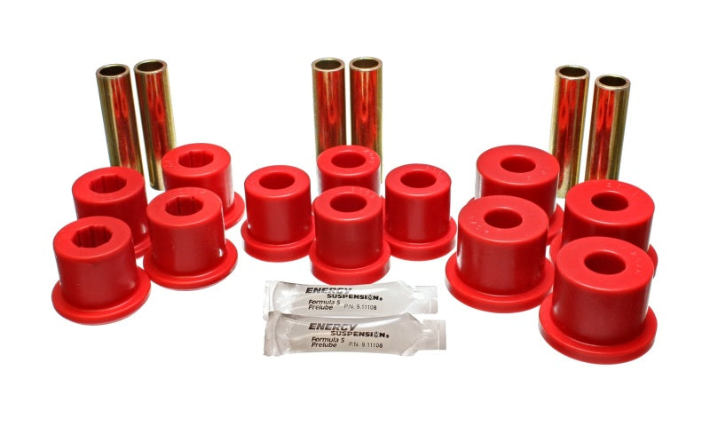 Energy Suspension Leaf Spring Bushing Set Red Chevrolet K20 All 1981-1986 3.2113R Photo - Primary