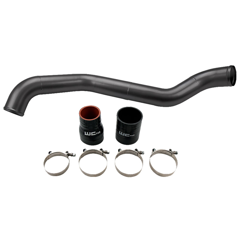 Wehrli 01-04 Chevrolet 6.6L LB7 Duramax Driver Side 3in Intercooler Pipe - WCFab Grey WCF100349-GRY WCF100349-GRY Photo - Primary