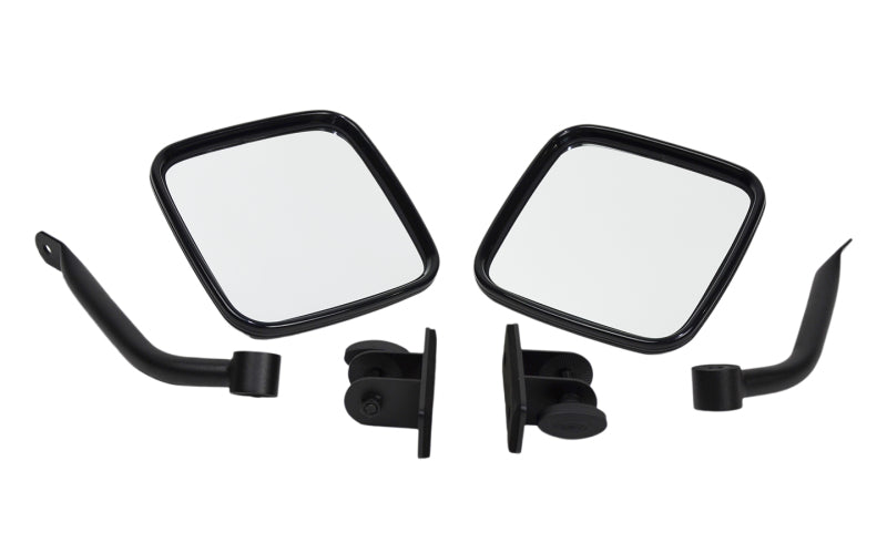 Kentrol 97-18 Jeep Wrangler TJ/JK E-Z Detach Mirrors Pair - Textured Black 80496 80496 Photo - Primary