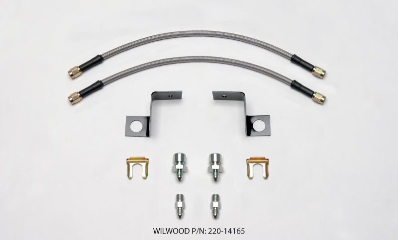 Wilwood Flexline Kit, 14 inch, -3, 3/8-24 IF, 1/8 NPT Straight 220-14165 User 1