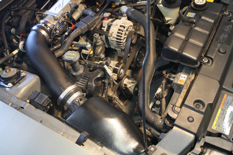 JLT 96-04 Ford Mustang GT Black Textured Ram Air Intake Kit w/Red Filter RAI2-FMG-9604 RAI2-FMG-9604 Photo - Primary
