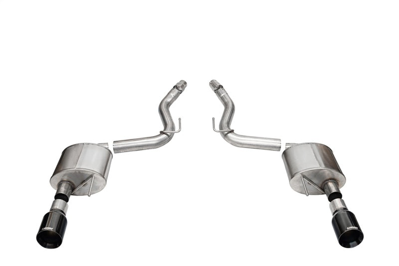 CORSA Performance Corsa 2024 Ford Mustang GT Sport Axle-Back Dual Rear Exit with 4.5in Straight Cut Black PVD Tips 21253BLK 21253BLK Photo - Primary