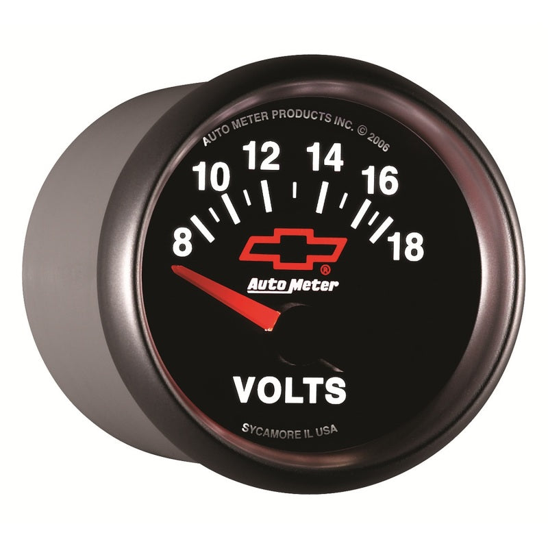 Autometer Gauge Volt 2" 18V Elec GM Bowtie Black 3692-00406 User 5