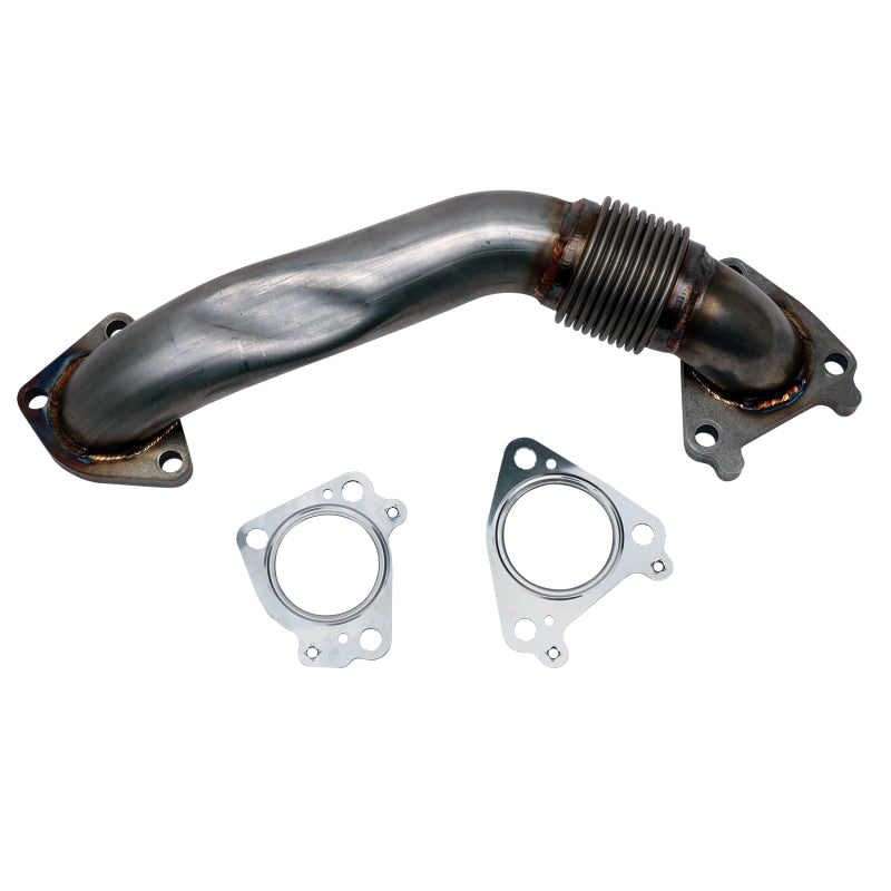 Wehrli 01-16 Chevrolet 6.6L Duramax 2in Stainless Passenger Side Up Pipe w/Gaskets (Single Turbo) WCF100654 WCF100654 Photo - Primary