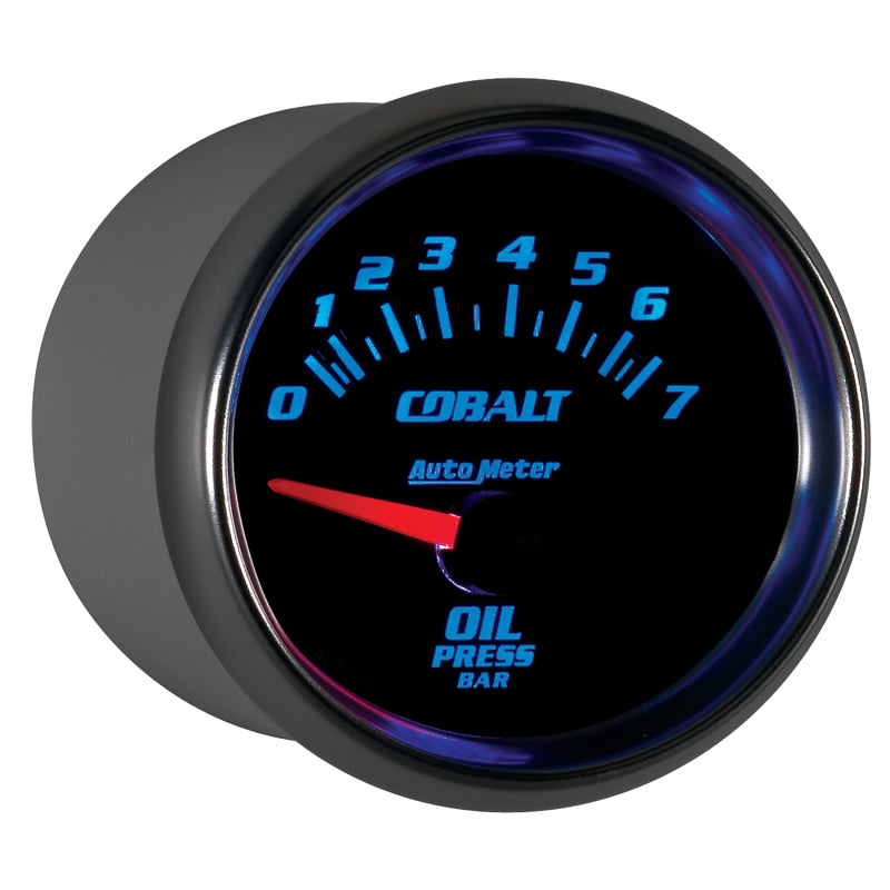 Autometer Cobalt 52mm 0-7 BAR Short Sweep Electric Oil Pressure Gauge 6127-M 6127-M User 7