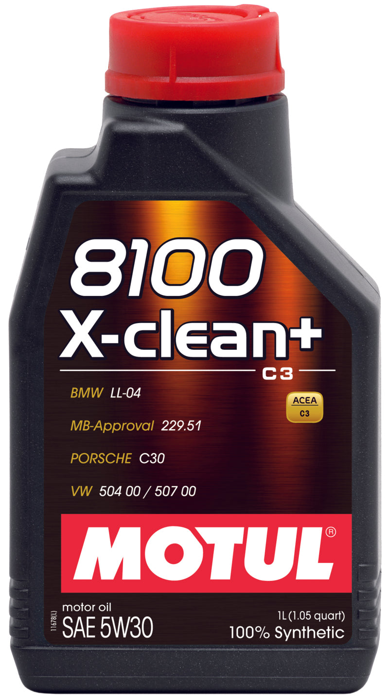 Motul Factory Approved 100% Synthetic Engine Oils, 8100 X-clean 106376 Photo - Primary