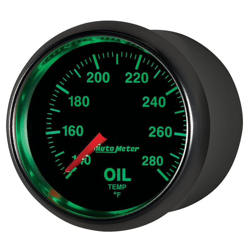 Autometer GS Series 2-1/16in Oil Temperature Gauge 140-280 Degrees Electric Full Sweep 3856 3856 User 3