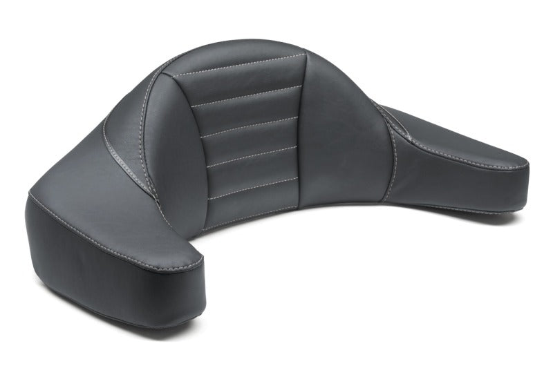 Mustang Motorcycle Mustang 93-13 HD FL Super Touring Extended Arm Wrap-Around Backrest Deluxe - Black w/Grey Stitching 79013GM 79013GM User 1