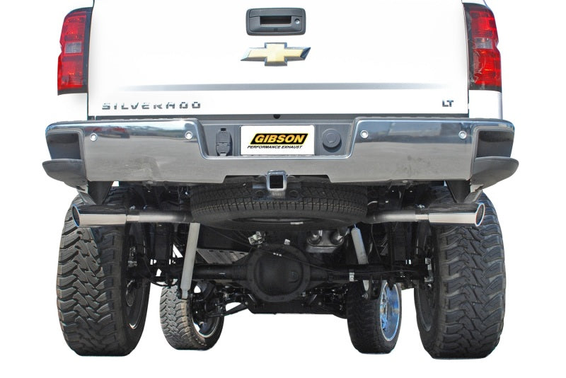 Gibson 15-18 Chevrolet Silverado 1500 LS 5.3L 3in/2.25in Cat-Back Dual Extreme Exhaust - Aluminized 5662 5662 Photo - Mounted