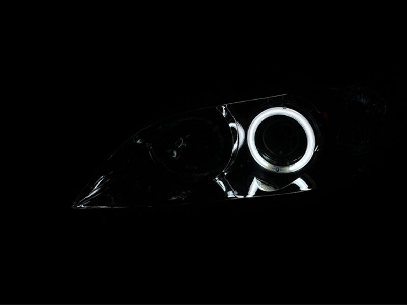 Anzo 2004-2008 Mazda 3 Projector Headlights w/ Halos Chrome 121211 Photo - Unmounted