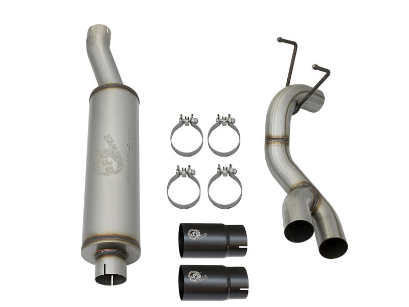 aFe Rebel Series 3-1/2in Stainless Steel Cat-Back Exhaust System 49-42057-B Photo - Unmounted