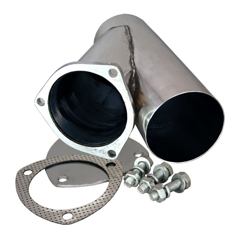 QTP 4in Weld-On QTEC Exhaust Cutout Y-Pipe 10400 10400 Photo - Primary
