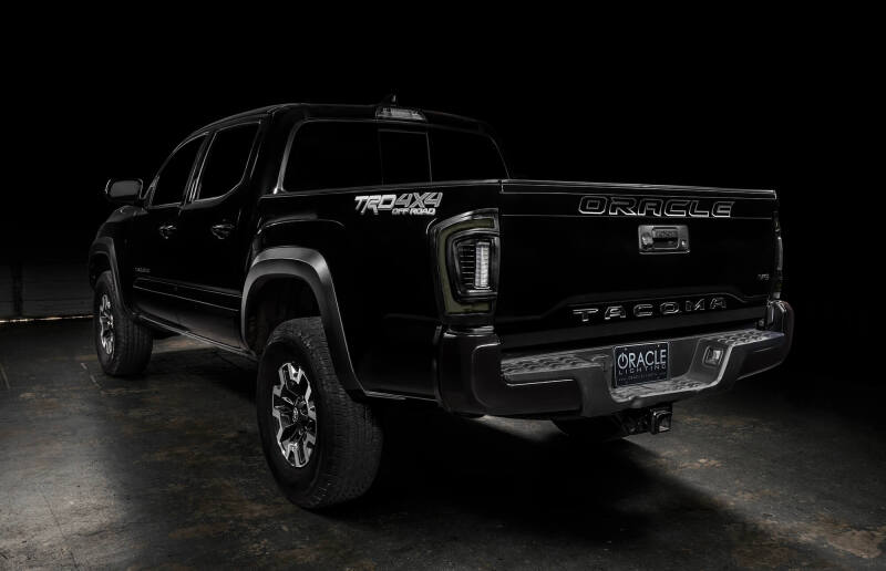 ORACLE Lighting 16-23 Gen 3 Toyota Tacoma Black Series Flush Style LED Tail Lights 5911-504-T 5911-504-T Photo - lifestyle view