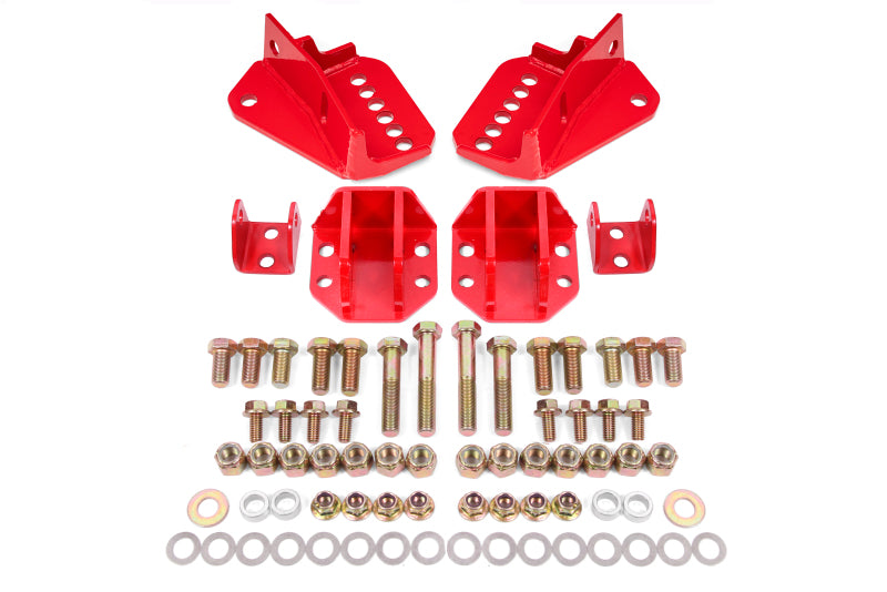 BMR Suspension BMR 64-72 GM A-Body Coilover Conversion Kit Rear Adjust Shock Mt w/o CAB - Red CCK402R CCK402R Photo - Primary