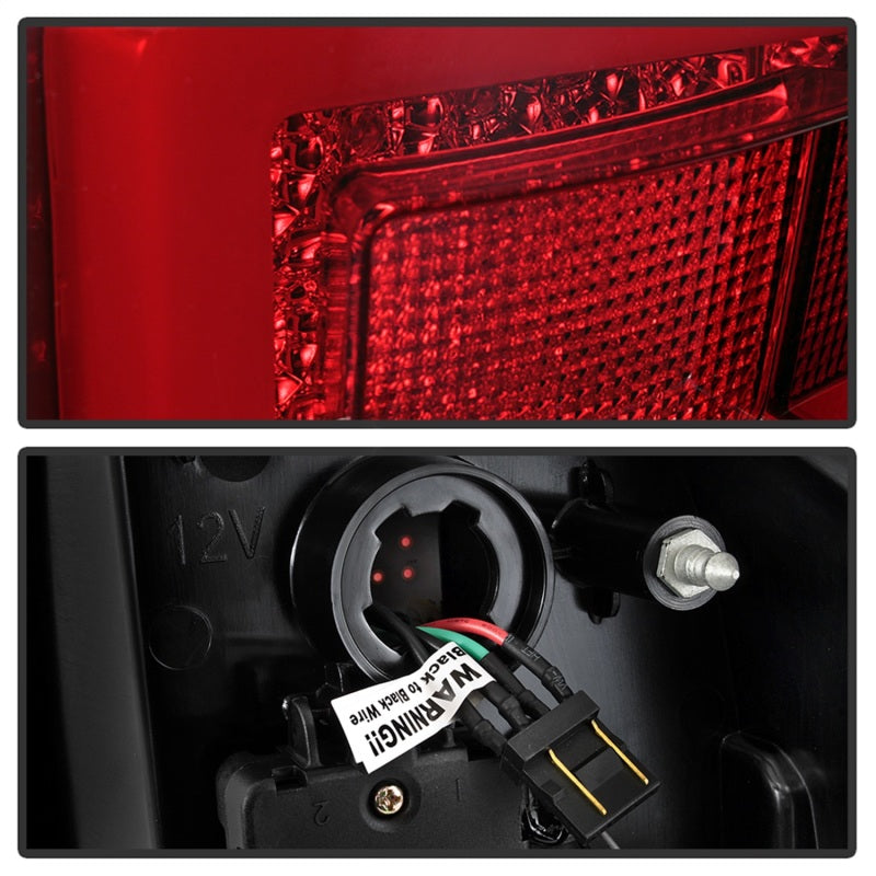 Spyder 16-17 Toyota Tacoma LED Tail Lights - Red Clear (ALT-YD-TT16-LED-RC) 5085757 5085757 Photo - Unmounted