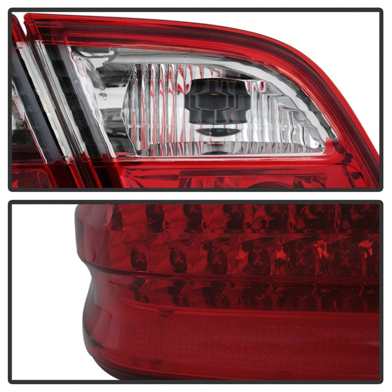 SPYDER Xtune Mercedes Benz W210 E-Class 96-02 LED Tail Lights Red Clear ALT-CL-MBW210-LED-RC 5020642 5020642 Photo - Unmounted