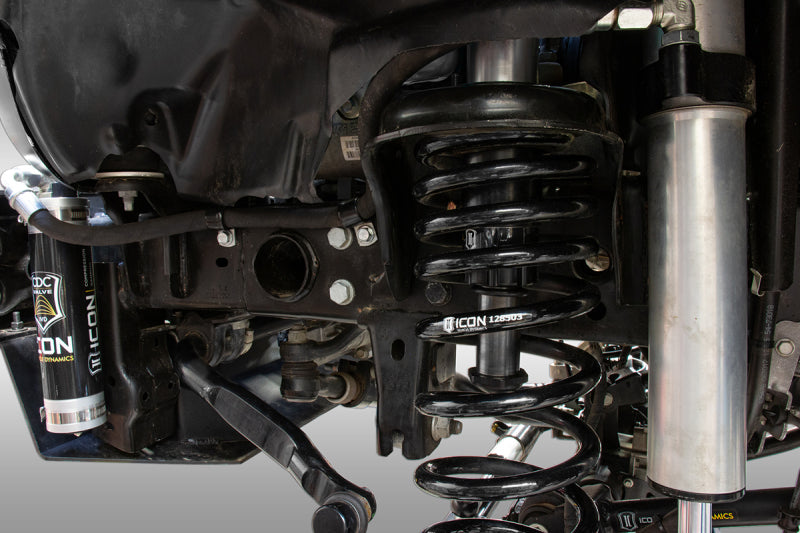 ICON 2020+ Jeep Gladiator JT / 2007+ Jeep Wrangler JK/JL Front Hyd Bump Stop Kit 22042 22042 Photo - Mounted