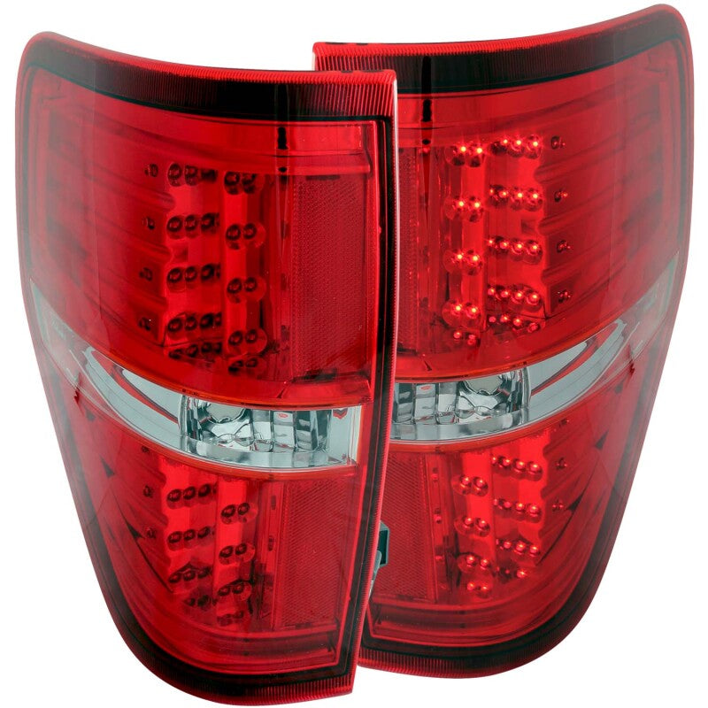 Anzo 2009-2014 Ford F-150 LED Taillights Red/Clear 311139 Photo - Primary