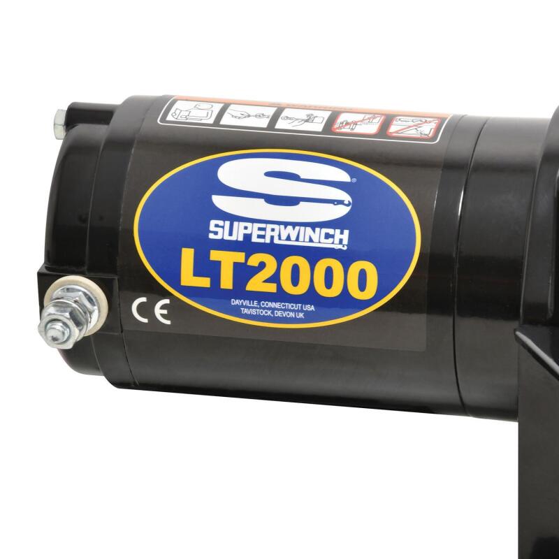 Superwinch 2000 LBS 12 VDC 5/32in x 49ft Steel Rope LT2000 Winch 1120210 1120210 Photo - Close Up