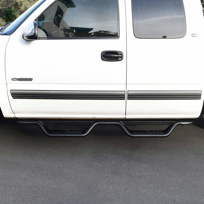 Westin 99-13 Chevrolet Silverado 1500 (Ext. Cab) Outlaw Drop Nerf Step Bars - Textured Black 20-11685 20-11685 Photo - lifestyle view