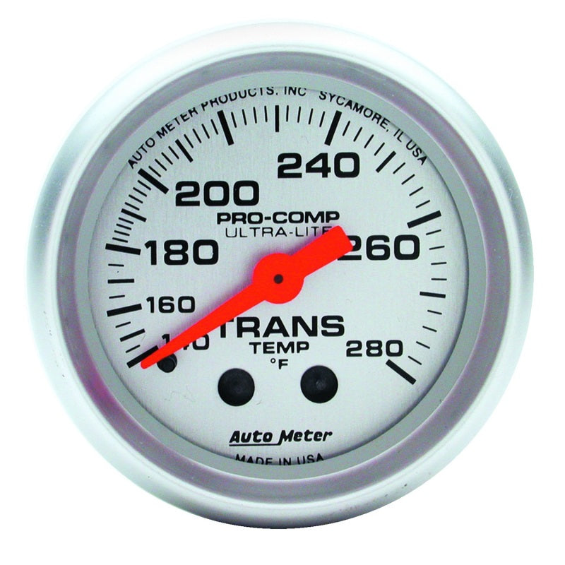 Autometer 2-1/16" Transmission Temperature, 140-280 °F, Mechanical, Ultra-Lite 4351 Photo - Primary