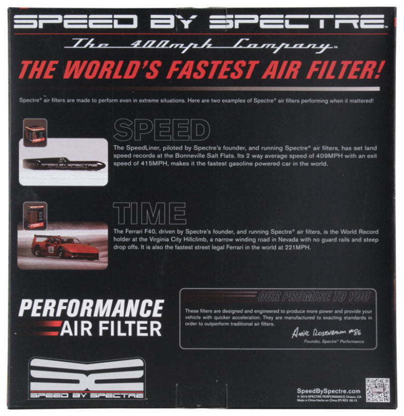 Spectre 1985 Cadillac Seville 5.7L V8 DSL Air Filter 14in. X 3in. - Red HPR0136 HPR0136 Photo - in package