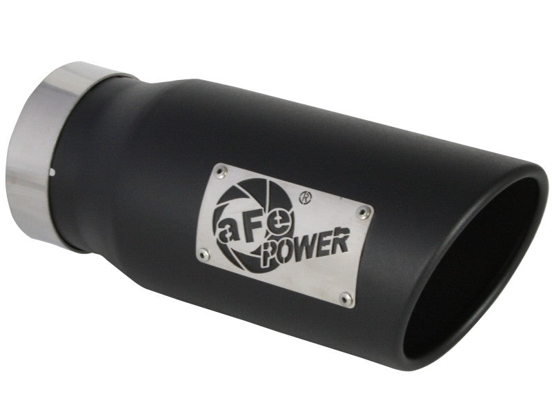 aFe Gemini XV 3in 304 SS Cat-Back Exhaust 19-21 Ram 1500 V8 5.7L Hemi w/ Black Tips 49-32081-B 49-32081-B Photo - Close Up