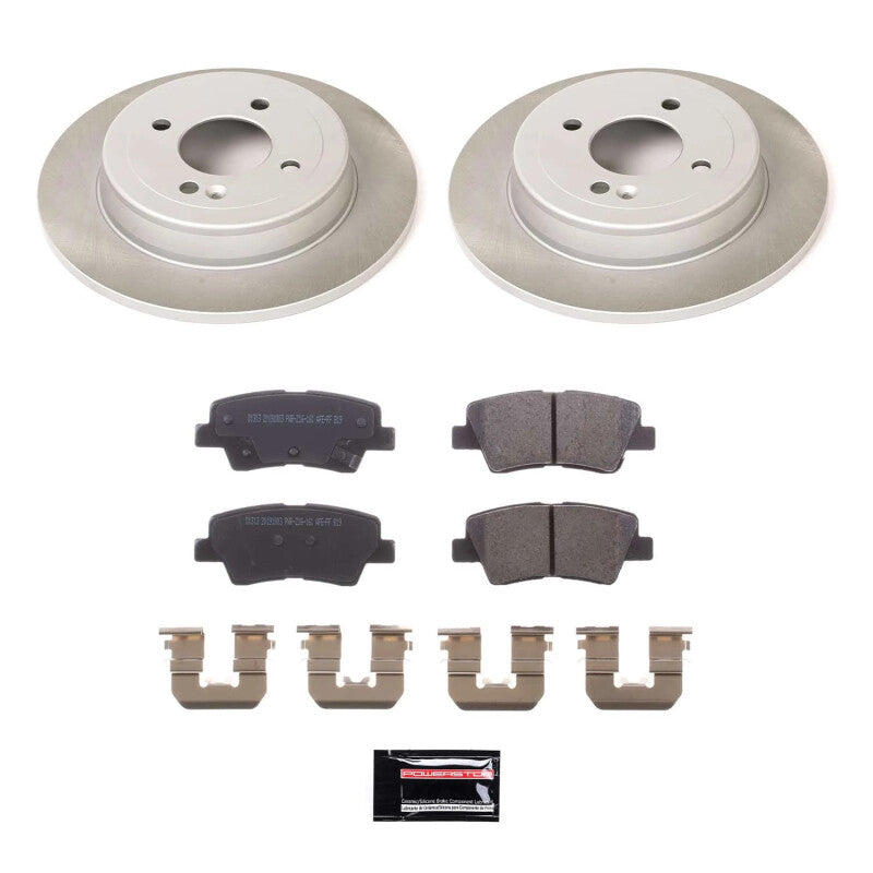 PowerStop Power Stop 12-18 Kia Rio Rear Semi-Coated Rotor Kit SC6507 SC6507 Photo - Primary
